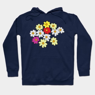 Dahlias Doodle Floral Flowers Hoodie